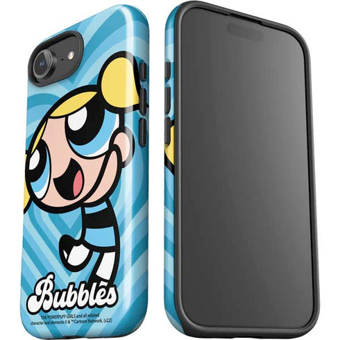 Cartoon Network Powerpuff Girls Bubbles Blue Hearts iPhone 16e Impact Case