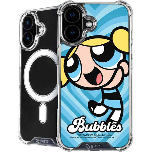 Cartoon Network Powerpuff Girls Bubbles Blue Hearts iPhone 17 MagSafe Case