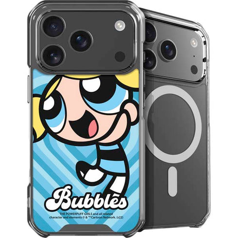 Cartoon Network Powerpuff Girls Bubbles Blue Hearts iPhone 18 Pro MagSafe Case