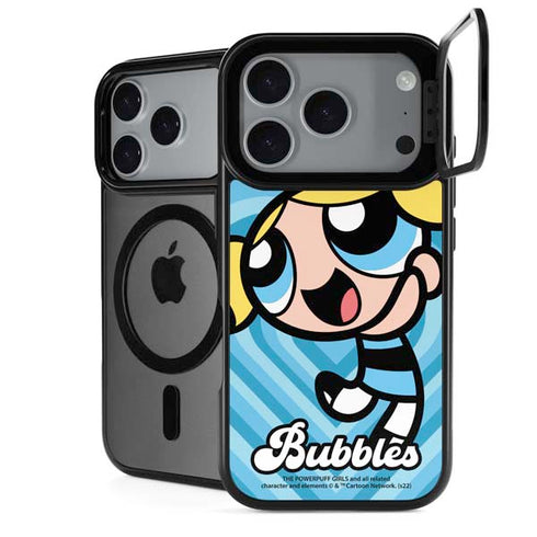 Cartoon Network Powerpuff Girls Bubbles Blue Hearts iPhone 18 Pro Max Kickstand Case