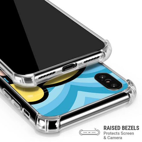 Cartoon Network Powerpuff Girls Bubbles Blue Hearts iPhone X/XS Clear Case