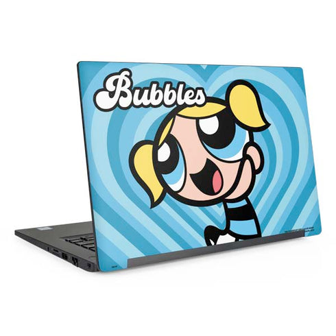 Cartoon Network Powerpuff Girls Bubbles Blue Hearts Dell Latitude Skin
