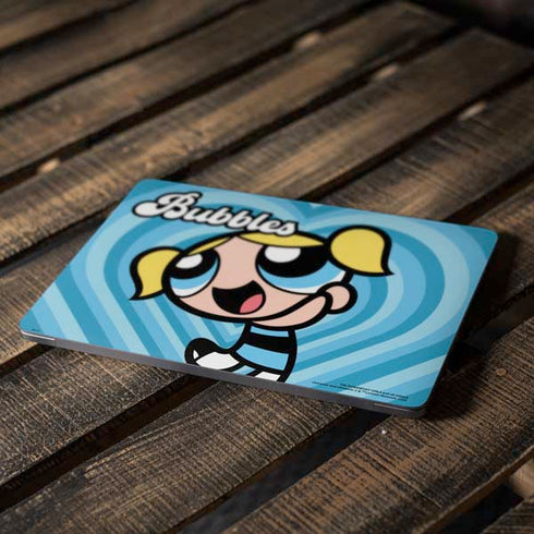 Cartoon Network Powerpuff Girls Bubbles Blue Hearts Apple MacBook Air Skin