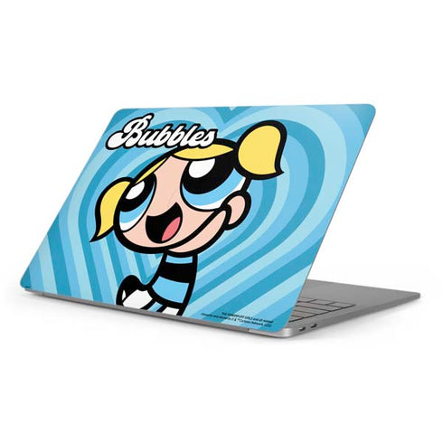 Cartoon Network Powerpuff Girls Bubbles Blue Hearts Apple MacBook Pro 16-inch Skin