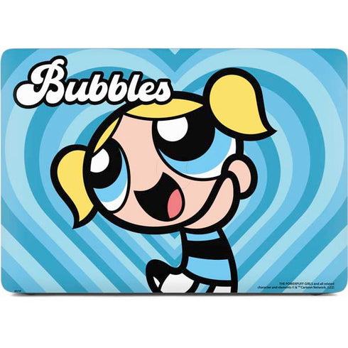 Cartoon Network Powerpuff Girls Bubbles Blue Hearts Apple MacBook Pro 16-inch Skin
