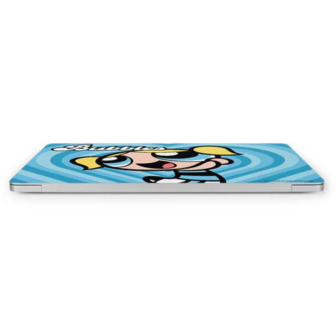 Cartoon Network Powerpuff Girls Bubbles Blue Hearts Apple MacBook Pro 16-inch Skin