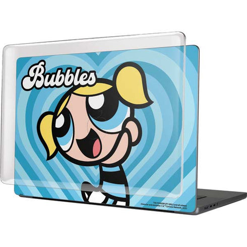 Cartoon Network Powerpuff Girls Bubbles Blue Hearts MacBook Cases