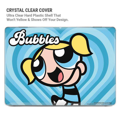 Cartoon Network Powerpuff Girls Bubbles Blue Hearts MacBook Cases