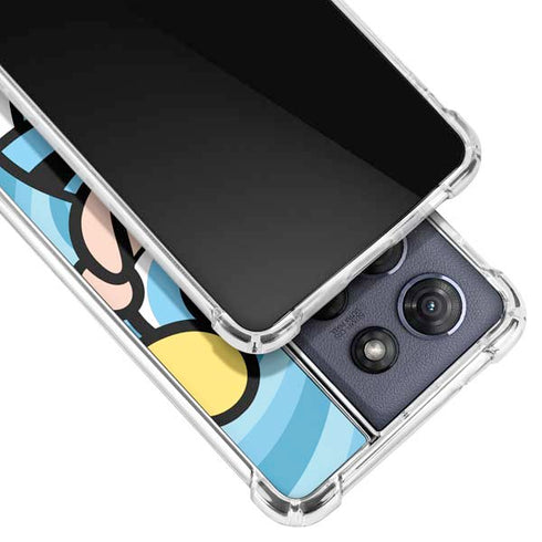 Cartoon Network Powerpuff Girls Bubbles Blue Hearts Moto G 5G (2025) Clear Case