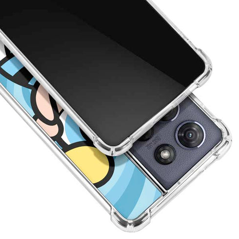 Cartoon Network Powerpuff Girls Bubbles Blue Hearts Moto G Play 5G (2025) Clear Case