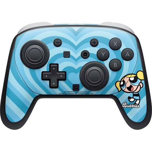 Cartoon Network Powerpuff Girls Bubbles Blue Hearts Nintendo Skins