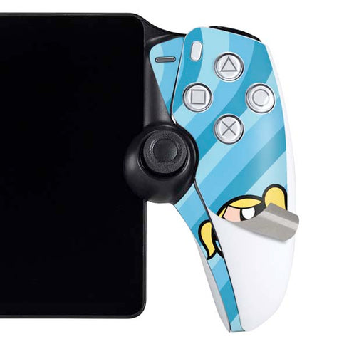 Cartoon Network Powerpuff Girls Bubbles Blue Hearts PlayStation Portal Remote Player Skin