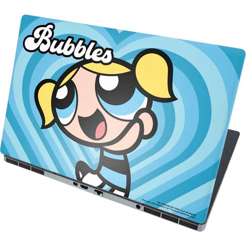 Cartoon Network Powerpuff Girls Bubbles Blue Hearts Dell Precision Skin