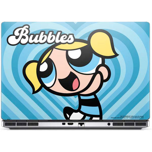 Cartoon Network Powerpuff Girls Bubbles Blue Hearts Dell Precision Skin