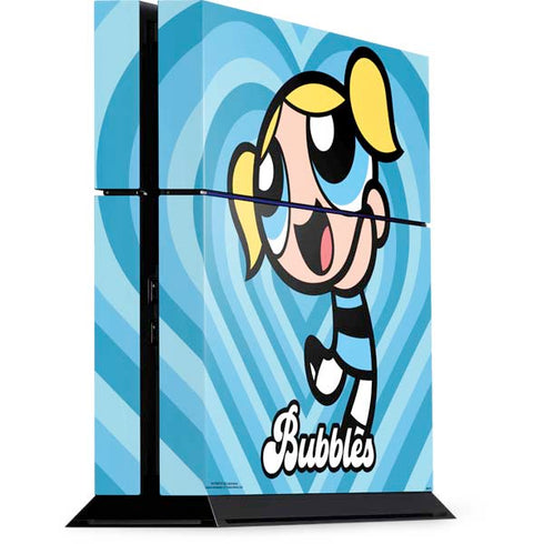Cartoon Network Powerpuff Girls Bubbles Blue Hearts PlayStation PS4 Skins
