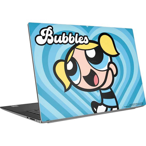 Cartoon Network Powerpuff Girls Bubbles Blue Hearts Dell XPS Skin