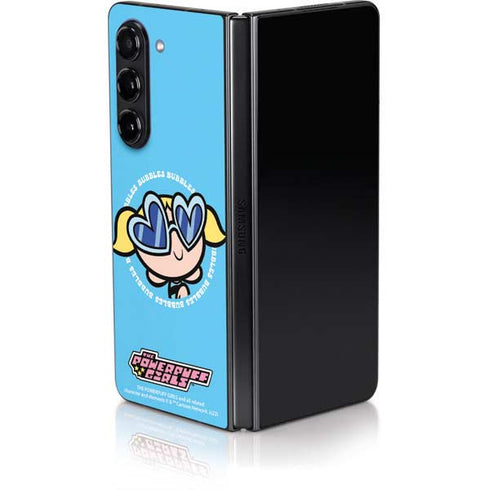 Cartoon Network Powerpuff Girls Bubbles Galaxy Z Fold5 5G Skin