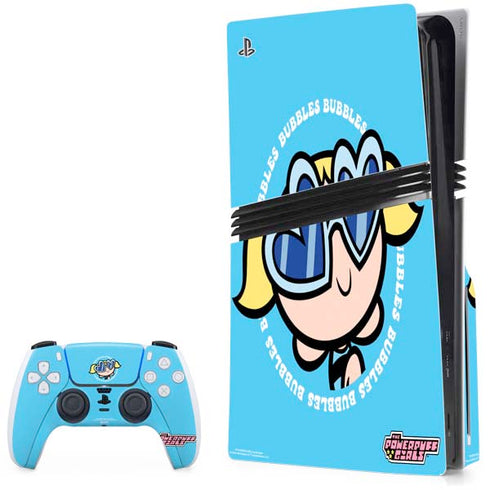 Cartoon Network Powerpuff Girls Bubbles PS5 Pro Disk Bundle Skin