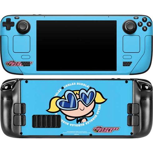 Cartoon Network Powerpuff Girls Bubbles Steam Deck Handheld Gaming Computer OLED Skin