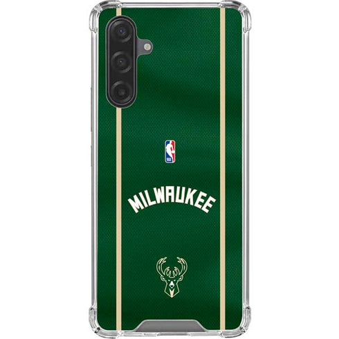 NBA Milwaukee Bucks Jersey Galaxy A17 Clear Case