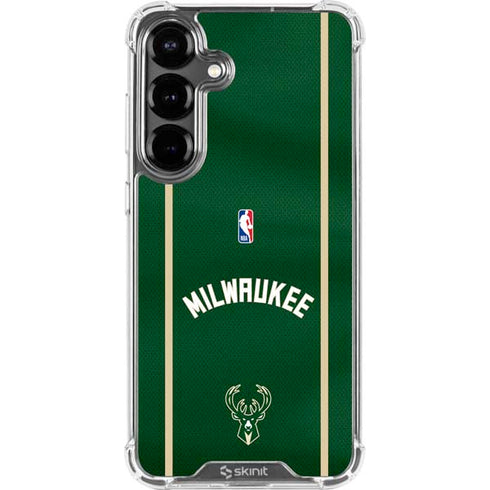 NBA Milwaukee Bucks Jersey Galaxy S26 Clear Case