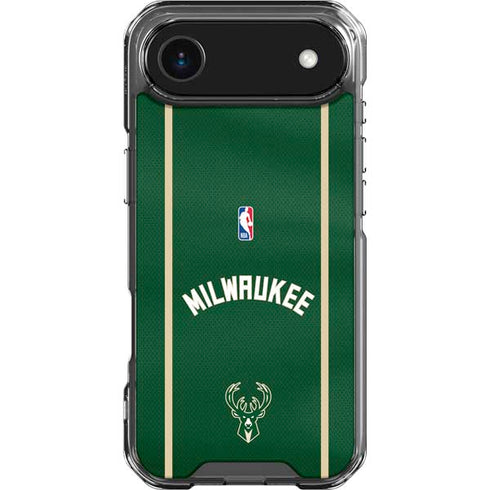 NBA Milwaukee Bucks Jersey iPhone 17 Air Clear Case
