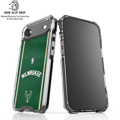 NBA Milwaukee Bucks Jersey iPhone 17 Air Clear Case