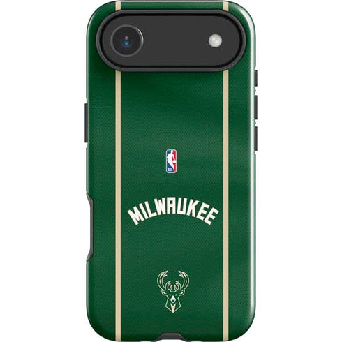 NBA Milwaukee Bucks Jersey iPhone 17 Air Impact Case