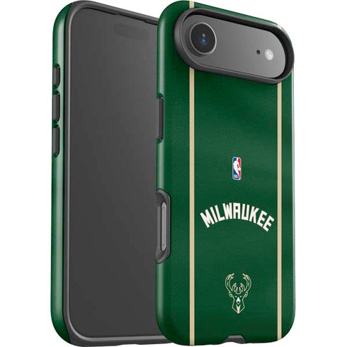 NBA Milwaukee Bucks Jersey iPhone 17 Air Impact Case