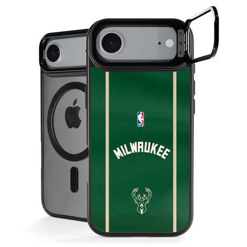 NBA Milwaukee Bucks Jersey iPhone 17 Air Kickstand Case