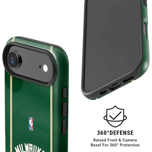 NBA Milwaukee Bucks Jersey iPhone 17 Air Magsafe Impact Case