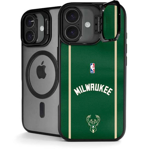 NBA Milwaukee Bucks Jersey iPhone 17 Kickstand Case