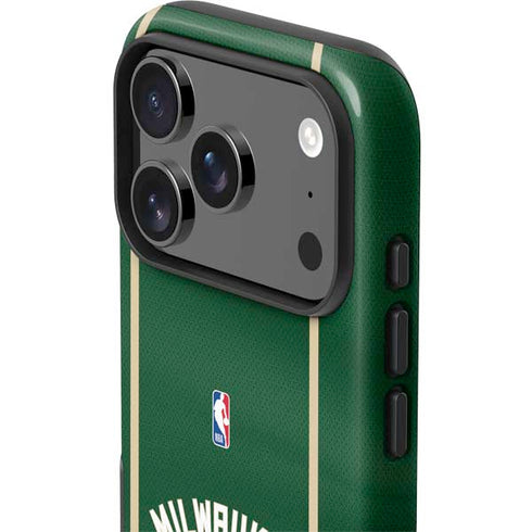 NBA Milwaukee Bucks Jersey iPhone 17 Pro Impact Case