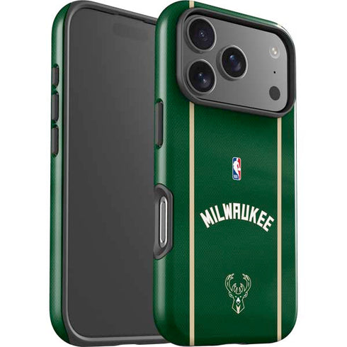 NBA Milwaukee Bucks Jersey iPhone 17 Pro Impact Case