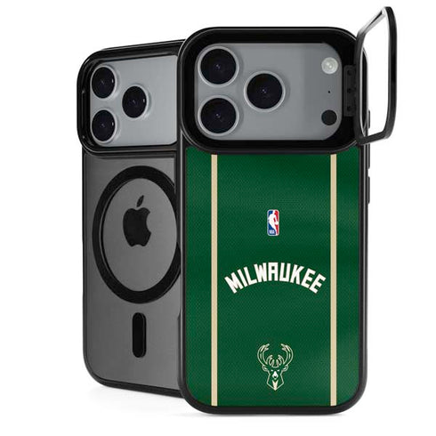 NBA Milwaukee Bucks Jersey iPhone 18 Pro Kickstand Case