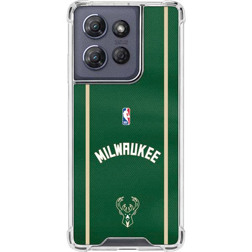 NBA Milwaukee Bucks Jersey Moto G Stylus 5G (2025) Clear Case