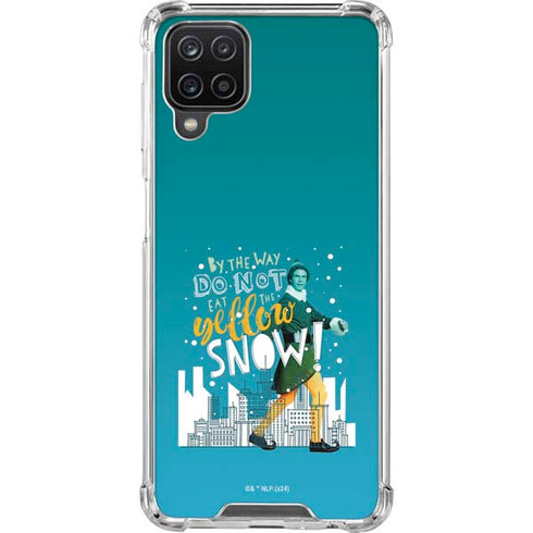 Elf Buddy Don’t Eat Yellow Snow Galaxy A12 Clear Case
