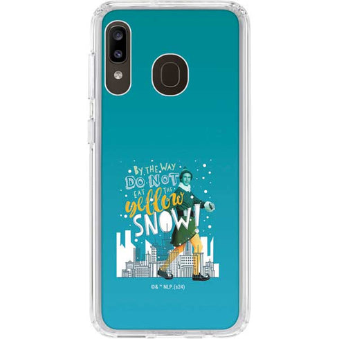 Elf Buddy Don’t Eat Yellow Snow Galaxy A20 Clear Case
