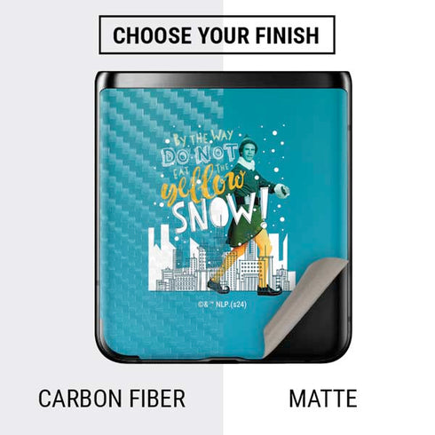 Elf Buddy Don’t Eat Yellow Snow Galaxy Z Flip Skin