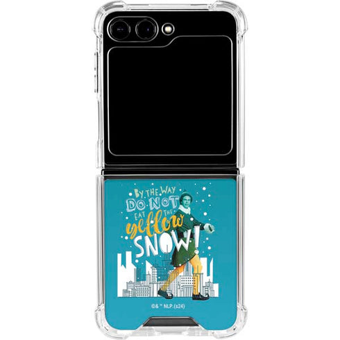 Elf Buddy Don’t Eat Yellow Snow Galaxy Z Flip5 5G Clear Case