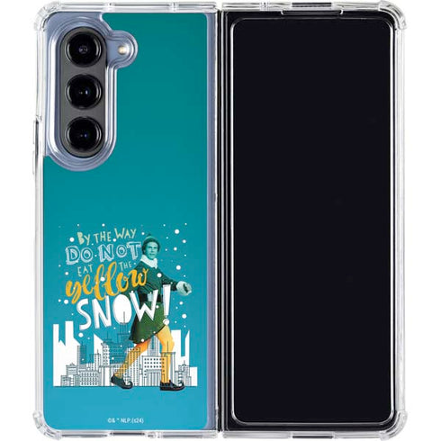 Elf Buddy Don’t Eat Yellow Snow Galaxy Z Fold5 5G Clear Case