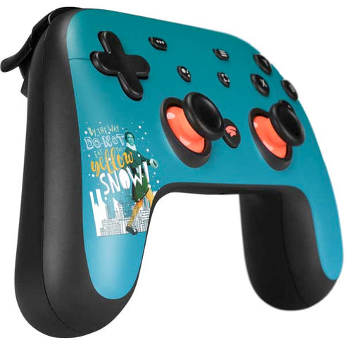 Elf Buddy Don’t Eat Yellow Snow Google Stadia Controller Skin