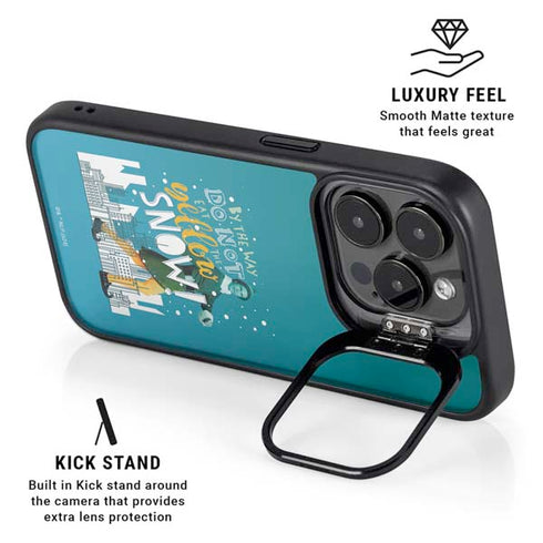 Elf Buddy Don’t Eat Yellow Snow iPhone 14 Pro Max Kickstand Case