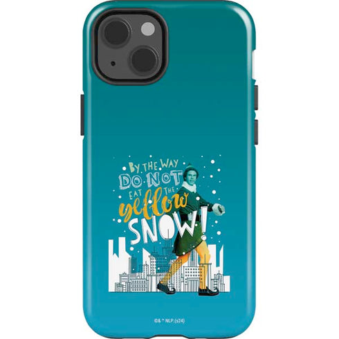Elf Buddy Don’t Eat Yellow Snow iPhone 15 Plus Impact Case