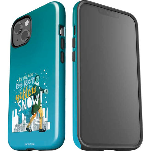 Elf Buddy Don’t Eat Yellow Snow iPhone 15 Plus Impact Case