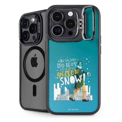 Elf Buddy Don’t Eat Yellow Snow iPhone 15 Pro Kickstand Case