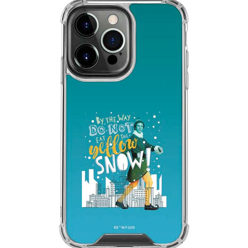 Elf Buddy Don’t Eat Yellow Snow iPhone 16 Pro Max Clear Case