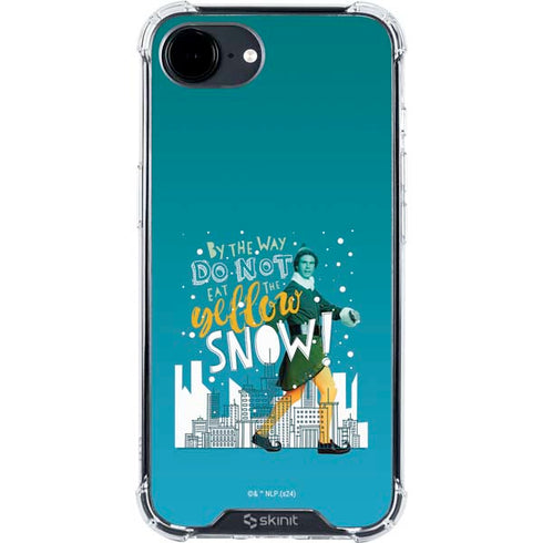 Elf Buddy Don’t Eat Yellow Snow iPhone 16e Clear Case