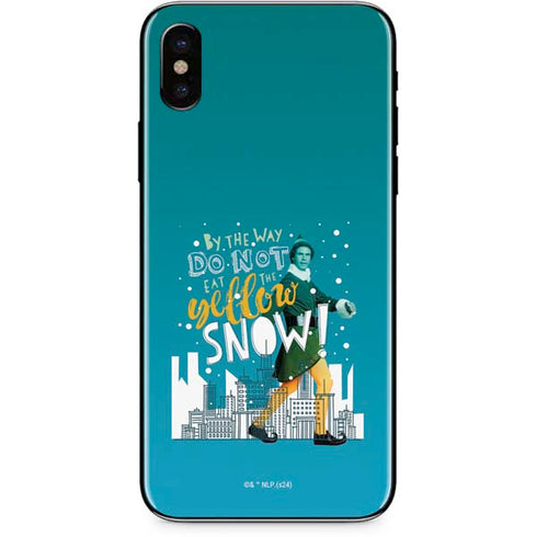 Elf Buddy Don’t Eat Yellow Snow iPhone XS Max Skin