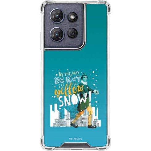 Elf Buddy Don’t Eat Yellow Snow Moto G 5G (2025) Clear Case